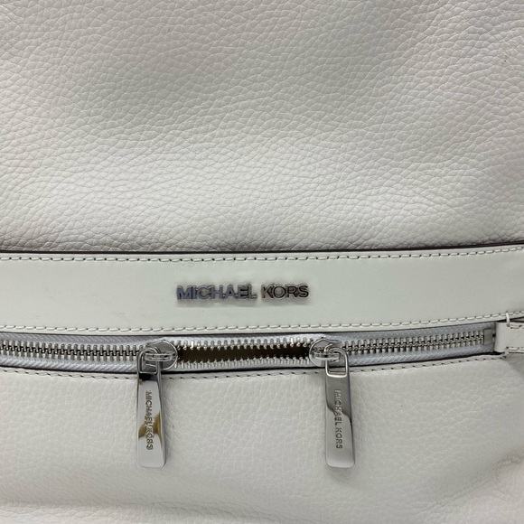 MICHAEL KORS KENLY LARGE BACKPACK OPTIC WHITE - Picture 16 of 16